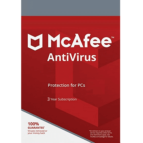 McAfee AntiVirus - 3-Year / 1-PC